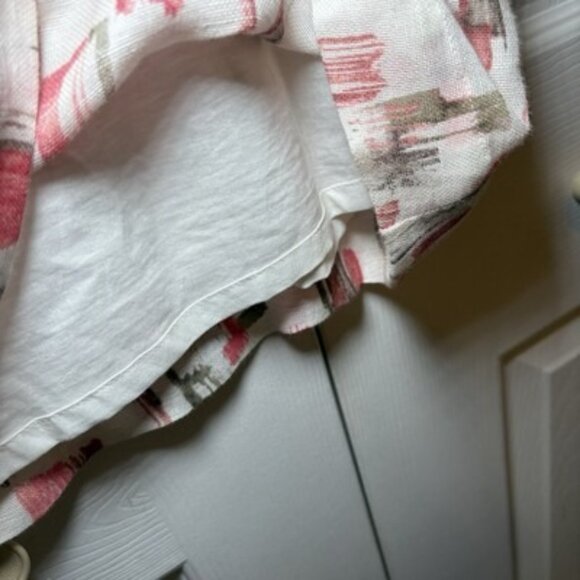 J Jill Top Size M Sleeveless Silk Linen Blend M Coral Feminine Career Office - Picture 7 of 7